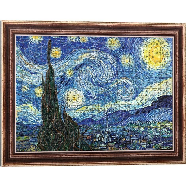 ArtFrame: Van Gogh - Csillagos éj 500db-os puzzle kerettel - Trefl