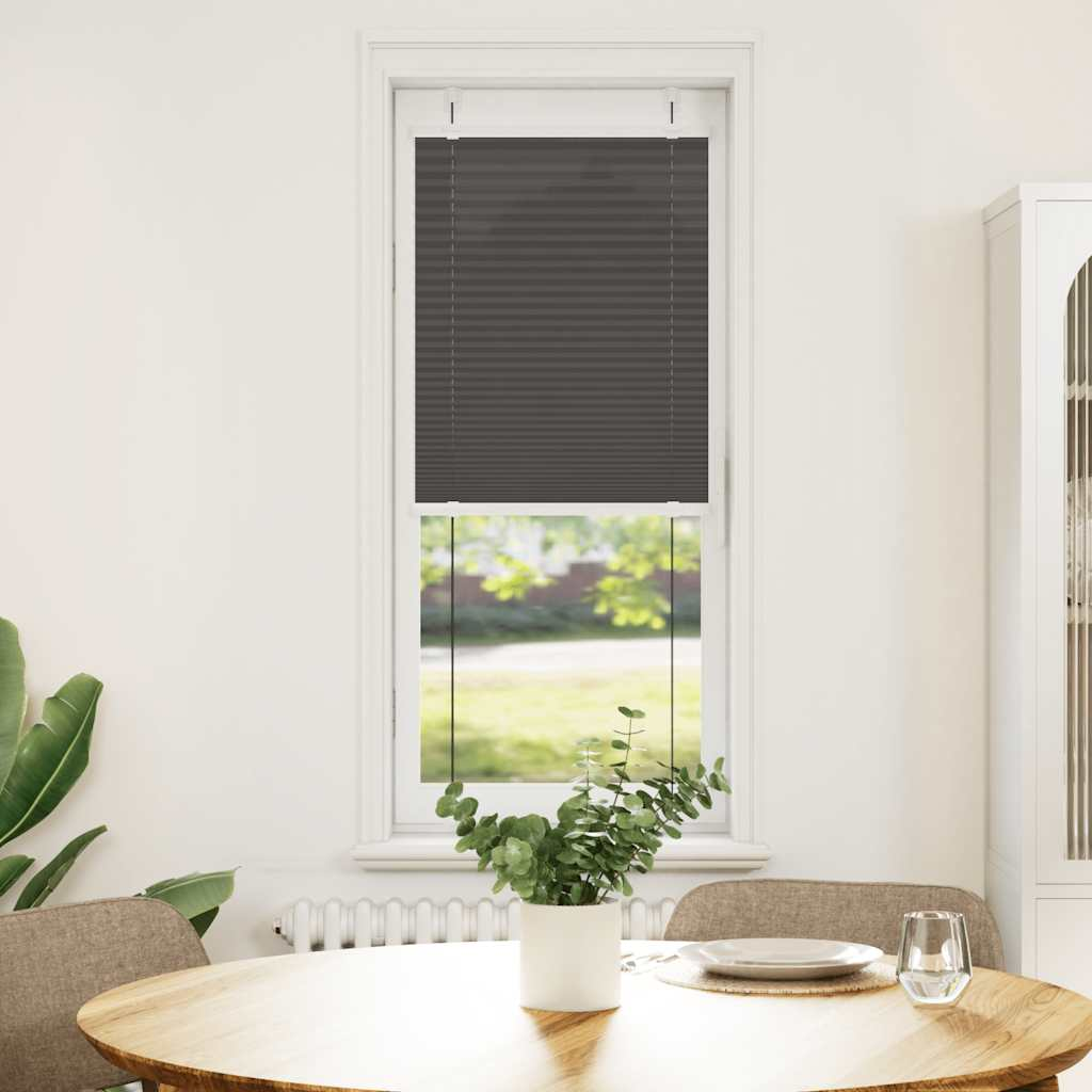 pliszírozott redőny fekete 45x150 cm szövetszélesség 44,4 cm (4015132)