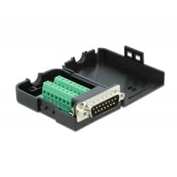 Delock Sub-D15 apa - sorkapocs átalakító házzal (66568) (delock66568)