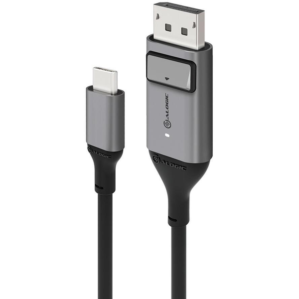 ALOGIC ULCDP01-SGR videokabel adapter 1 m DisplayPort USB Type-C Sort, Grå