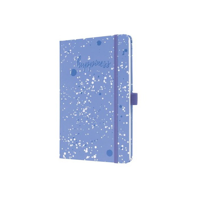 Sigel Jolie Happiness 87 lapos 135x203 mm vonalas jegyzetfüzet - Kék mintás (JN339)