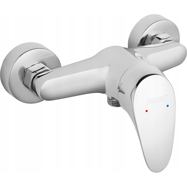 Ferro BFO7 One Zuhanycsaptelep - Kifolyó nélkül, Egykaros, Ezüst