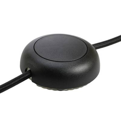 interBär 8124-004.01 LED-es zsinóros dimmer kapcsolóval Fekete 1 x KI/BE Kapcsolási teljesítmény (min.) 5 W Kapcsolási teljesítmény (max.) 150 W 1 db (8124-004.01)