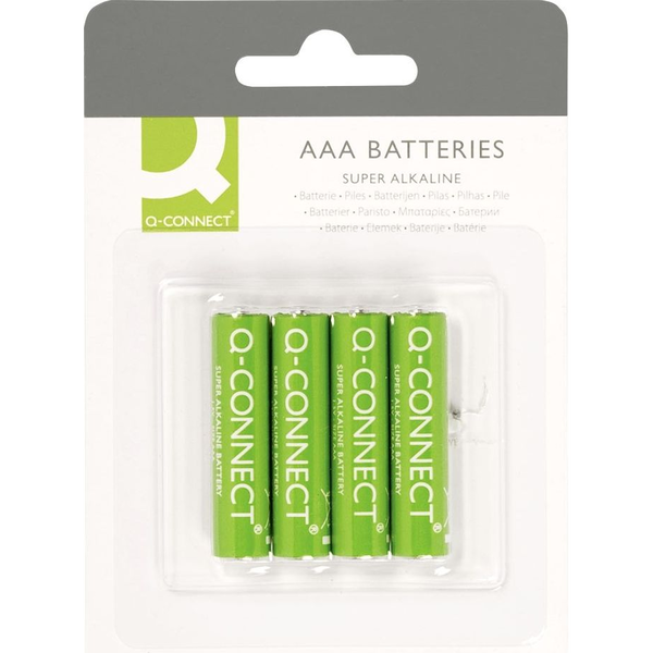 Pila Q-connect Alcalina Aaa -blister Con 4 Pilas