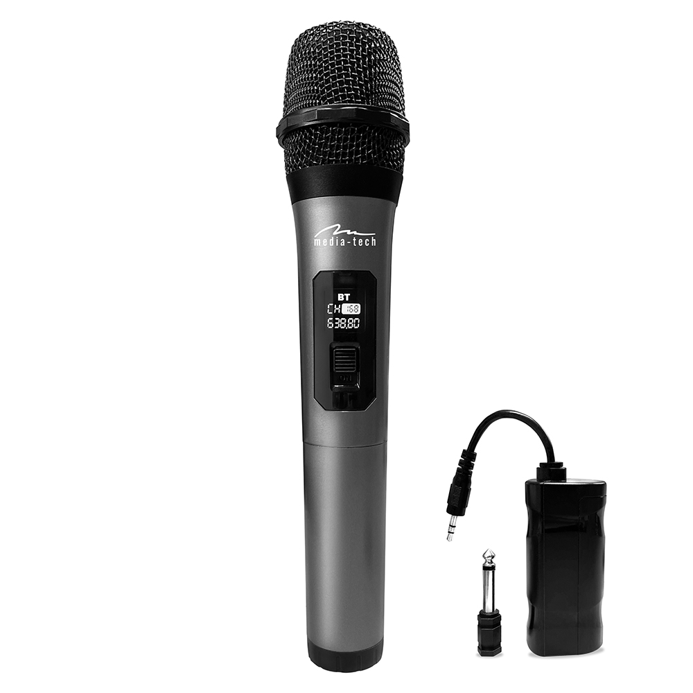 MEDIA-TECH Mikrofon MIC HERO WIRELESS karaoke hangszóróhoz (MT398)