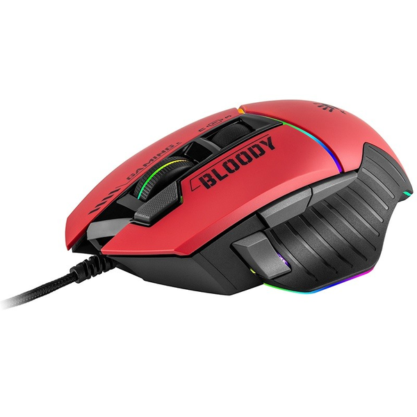 A4Tech Bloody W95 Max 12000 CPI RGB Gaming мишка - Червена