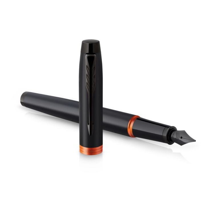 Parker Royal Im Professionals Vibrant Kupakos töltőtoll fekete/narancs - 0.5mm / Kék (7040335001)