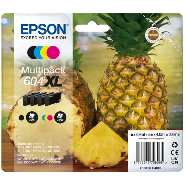 Epson 604XL мастилено патрон мултипак 4 бр. CMYK голям капацитет