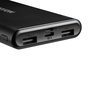 CANYON PB-106 Power bank 10000mAh Li-poly battery, Input 5V/2A, Output 5V/2.1A(Max), USB cable length 0.3m, 140*68*16mm, 0.24Kg, Black