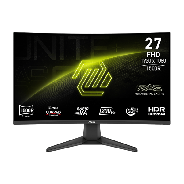 MSI MAG 276CF E20 27-инчов гейминг монитор 200 Hz извит