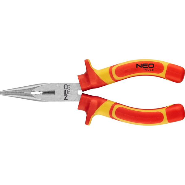 NEO 01-223 Hosszúcsőrű Fogó 1000V, Szigetelt, 160mm (6"), CrV, Polírozott