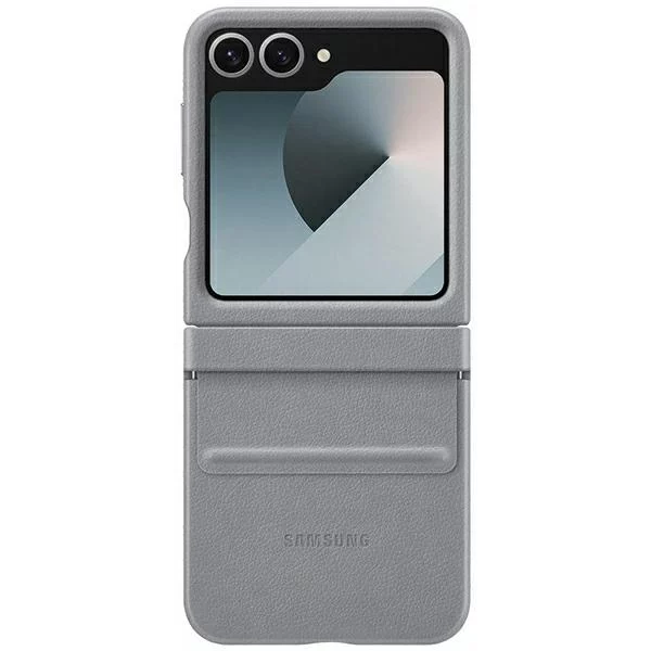 Samsung Galaxy Z Flip6 vegán bőrtok szürke (EF-VF741PJEGWW)