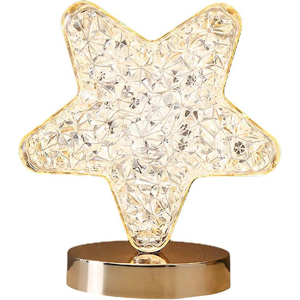 Verk 12311 Křišťálová LED stolní lampa, RGB, hvězda