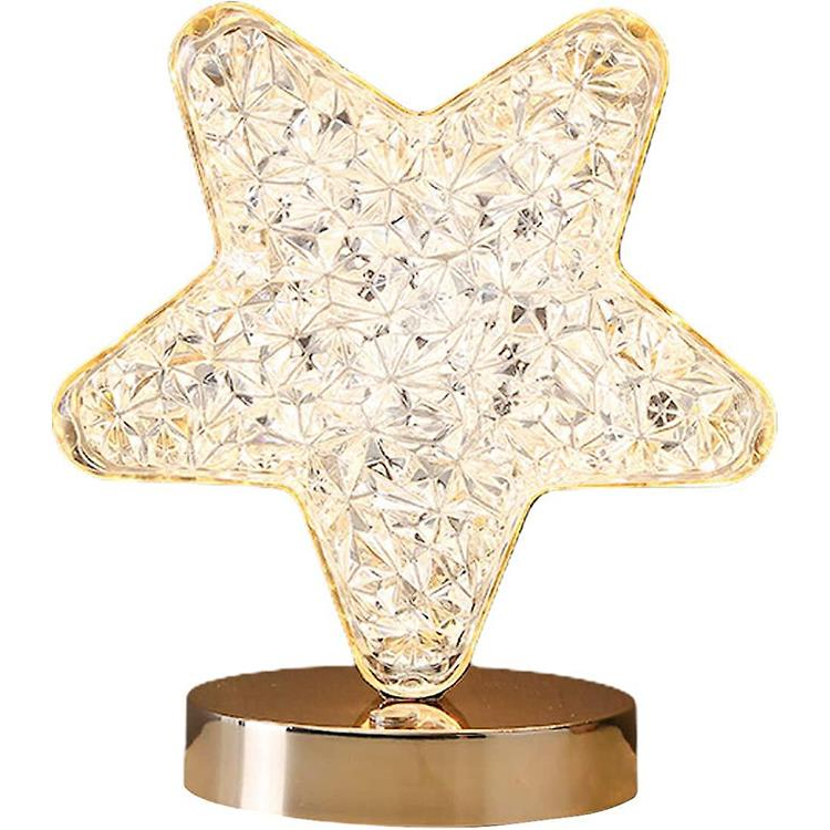 Verk 12311 Křišťálová LED stolní lampa, RGB, hvězda (12311)
