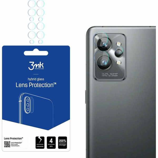 3MK sklo na objektiv fotoaparátu pro Realme GT 2 Pro, 4 ks