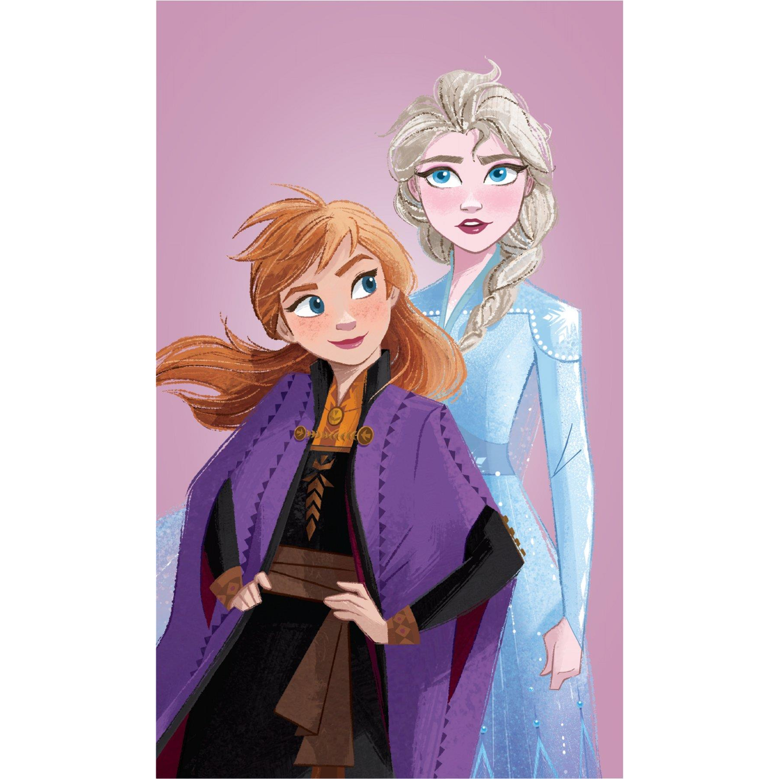 Jerry Fabrics Baby Towel Frozen Purple 05 30 × 50 cm (040134-FROZPU05FA)