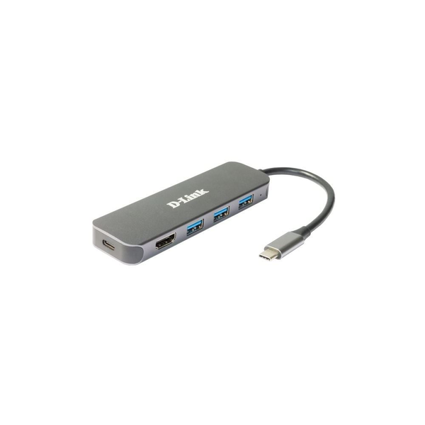 D-Link DUB-2333 dokkoló állomás és port replikátor Vezetékes USB C-típus Szürke