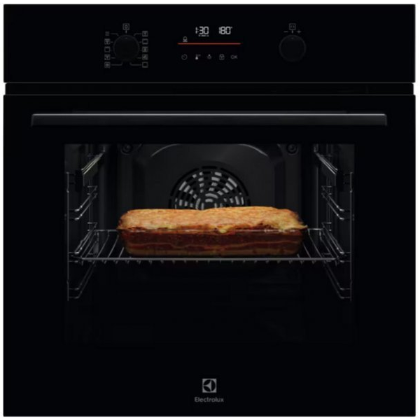 Electrolux EOF3F00X beépíthető sütő, Elektromos, 72l, Katalitikus öntisztítás, Surround Cook, Időzítő elektromos kijelzővel, A energiaosztály, Ujjlenyometmentes rozsdamentes acél
