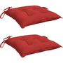 2 db piros oxford szövet raklappárna 50 x 50 x 7 cm