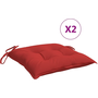 2 db piros oxford szövet raklappárna 50 x 50 x 7 cm