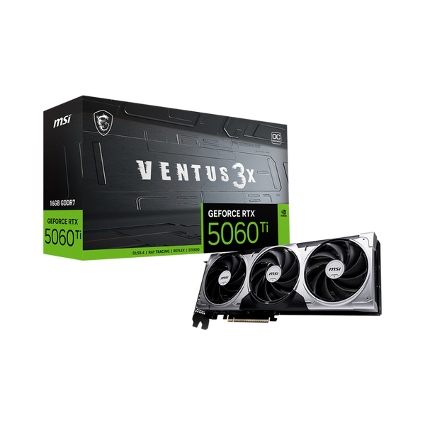 MSI GeForce RTX 5060 TI 16G GB GDDR7 Ventus 3X OC Videókártya