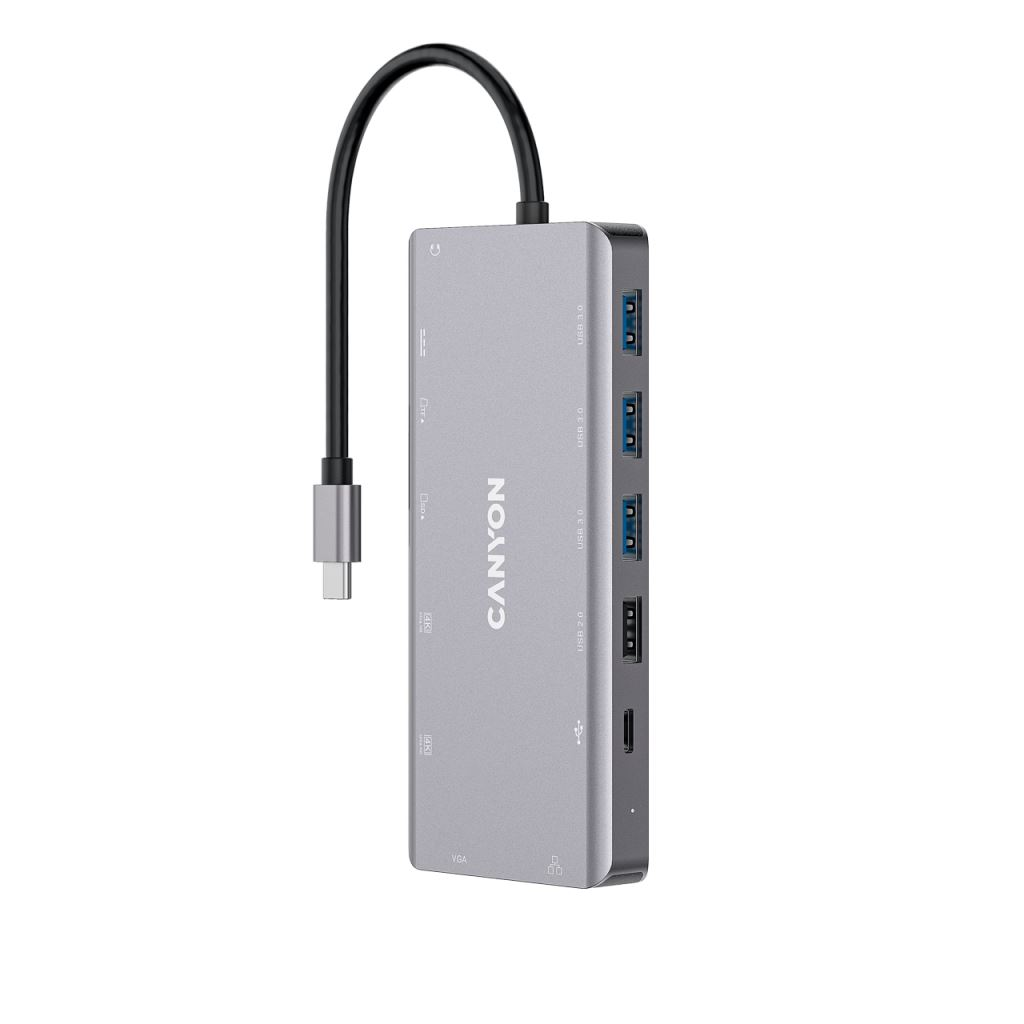 Canyon CNS-TDS12 univerzális notebook dokkoló USB-C (CNS-TDS12)
