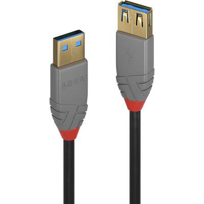 Lindy 36760 USB kabel 0,5 m USB 3.2 Gen 1 (3.1 Gen 1) USB A Černá