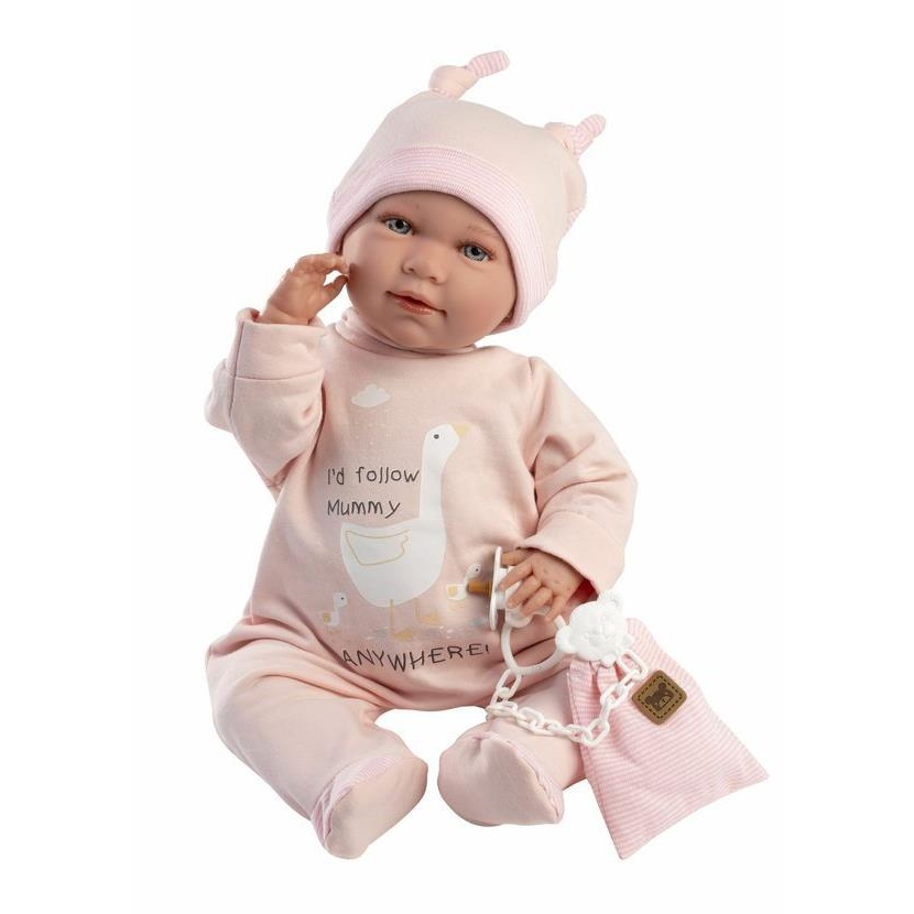 Llorens 74108 New Born - valósághű babababa hangokkal és puha szövettesttel - 42 cm (8426265741083)