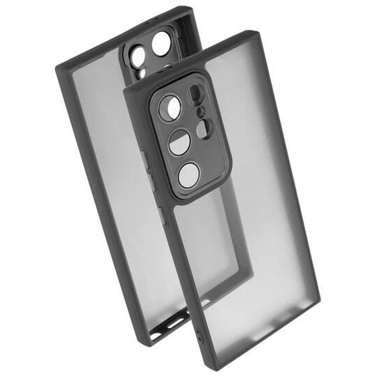 Gigapack Samsung Galaxy S24 Ultra 5G (SM-S928) szilikon tok akril hátlappal fekete (GP-153364) (GP-153364)