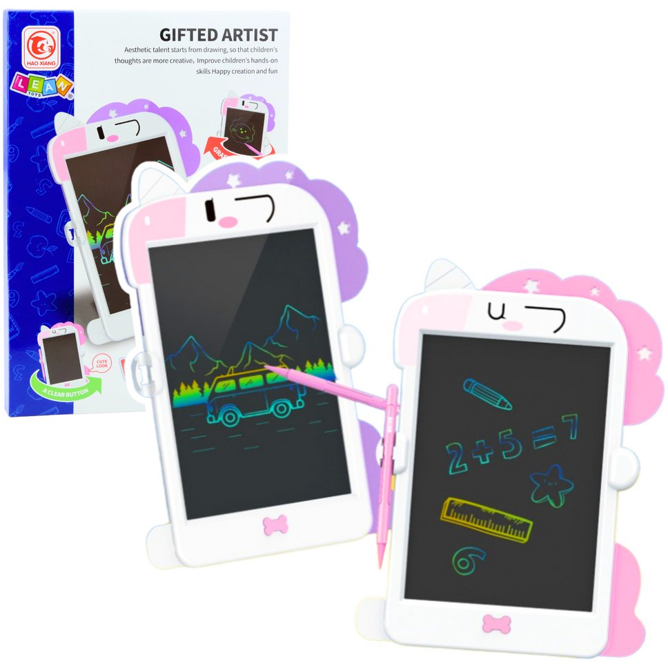 LCD Író-rajzolótábla Toll Unikornis Rózsaszín  24596