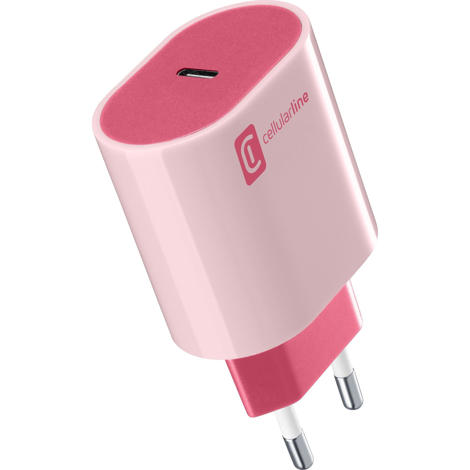 Cellularline ACHUSBCSMARTPD20WP mobiltelefon töltő Univerzális Rózsaszín Váltakozó áram Beltéri (ACHUSBCSMARTPD20WP)