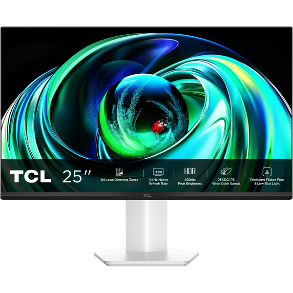 TCL 25G54 computer monitor 63,5 cm (25") 1920 x 1080 Pixels Full HD QLED Wit