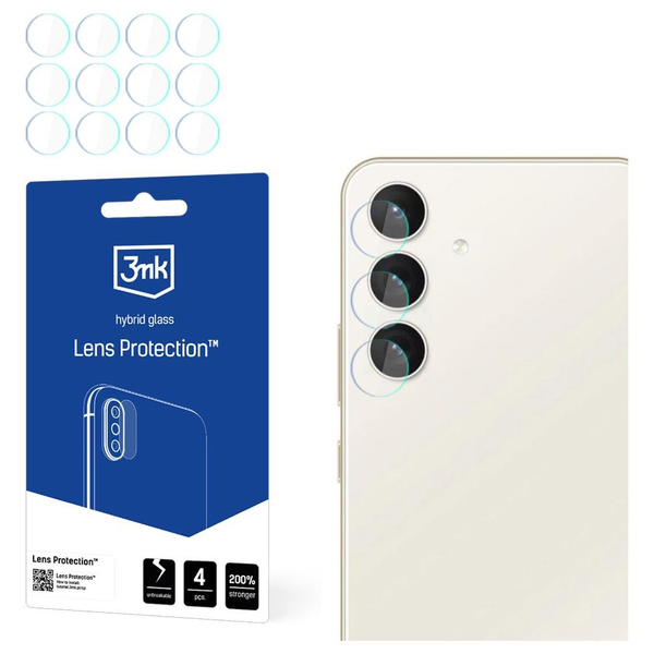 Hybridní sklo 3MK pro Samsung Galaxy S24 Plus 4 ks