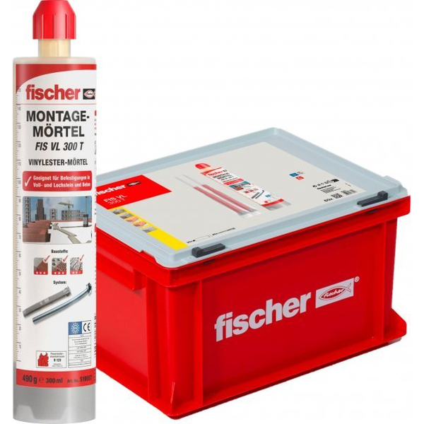 Vorteils-Box Injektionsmörtel FIS VL 300 T HWK G (grau, 20 Kartuschen mit je 300ml, im Koffer)