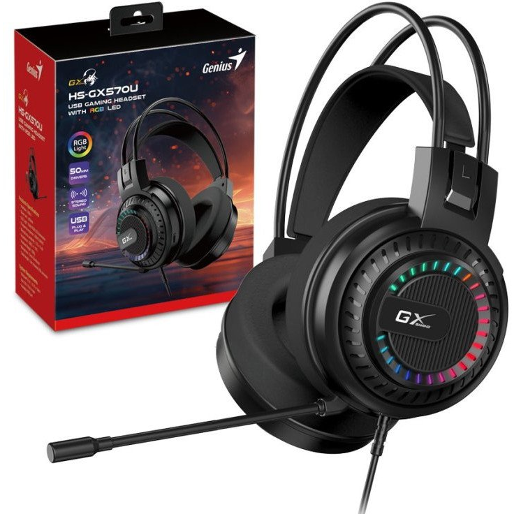 Genius HS-GX570U fekete headset (31710035400)