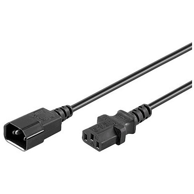 Microconnect PE040605 cavo di alimentazione Nero 0,5 m Accoppiatore C14 Accoppiatore C13