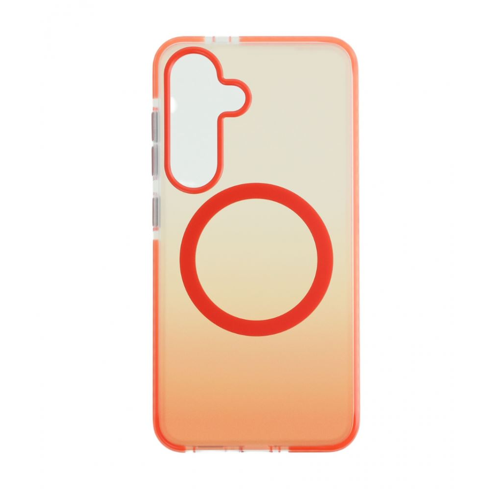 Cellect Samsung Galaxy S25 mágneses tok narancssárga-átlátszó (CEL-MAG-S25-OTP) (CEL-MAG-S25-OTP)