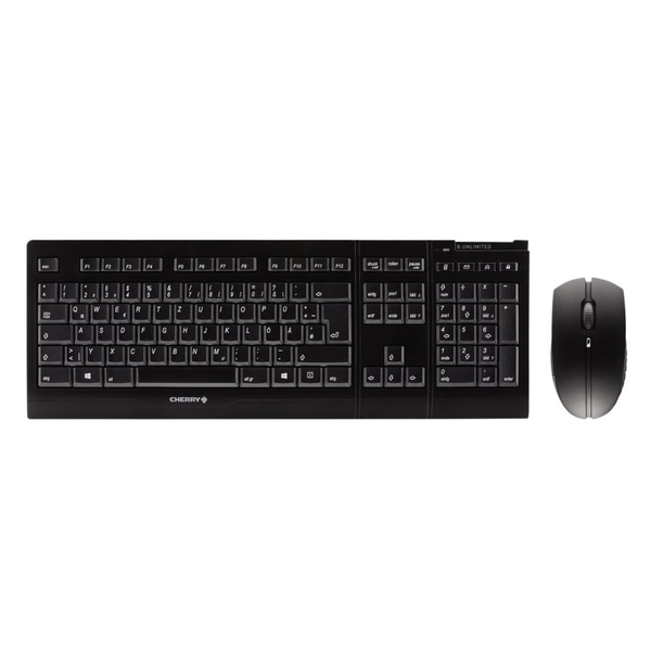 CHERRY B.Unlimited 3.0 teclado Ratón incluido Universal RF inalámbrico Nórdico Negro