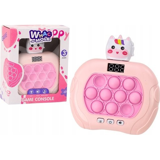 Pop-It Wac Egy Vakond Játék Unicorn Lights Hangok Pink Sensory 19902