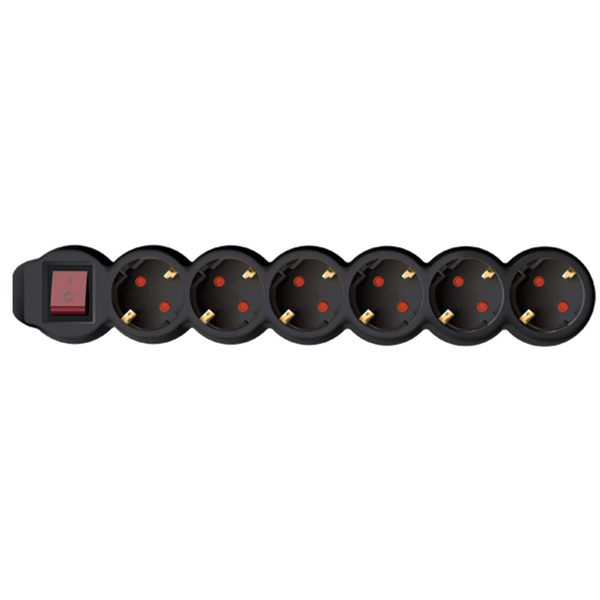 Napájecí rozvaděč Home NV 6K/BK, 1,5 m, kabel H05VV-F 3G1,0 mm2