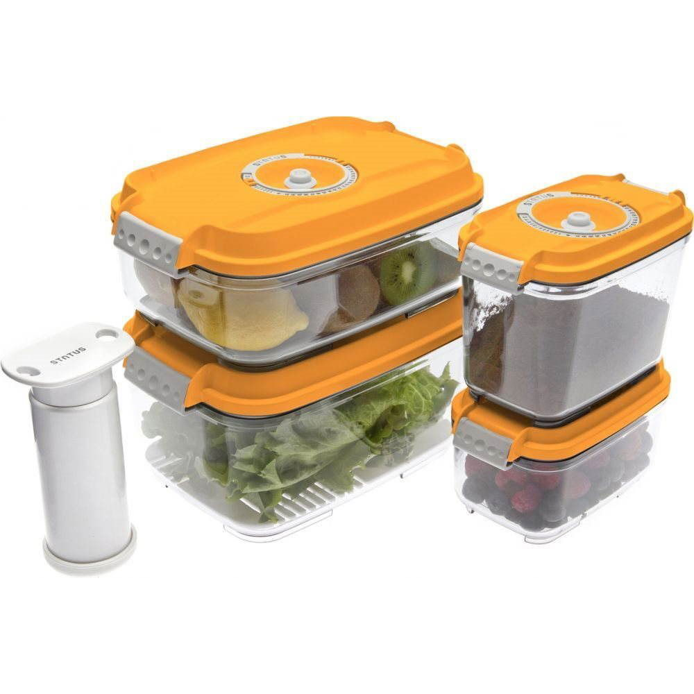 STATUS 5 darabos vákuumfóliázó doboz készlete, Orange (STA 157534)