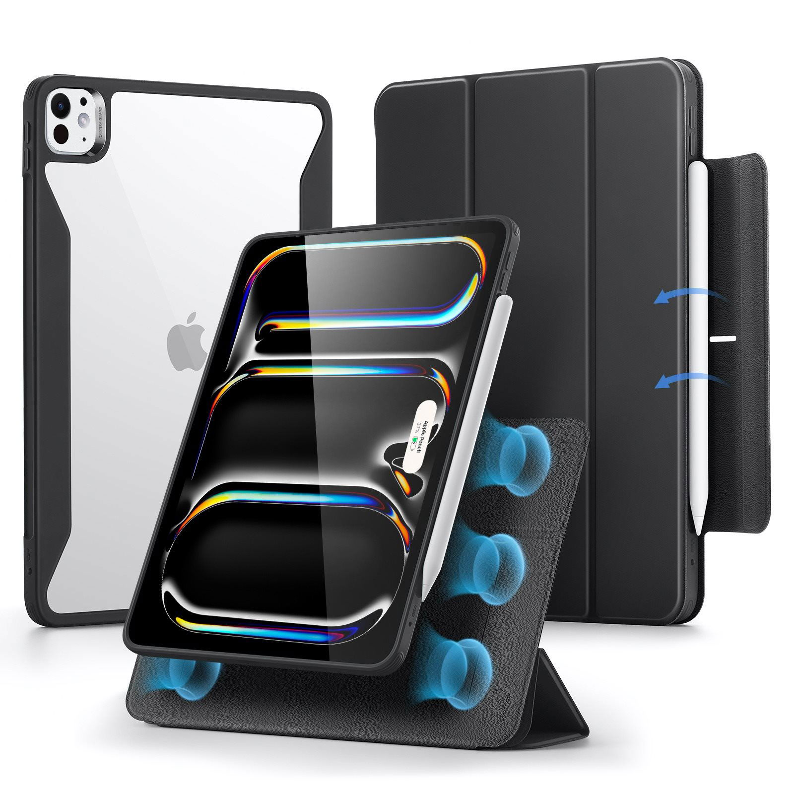 ESR Rebound Hybrid Case 360, Compatible with iPad Pro 11 (2024), Black (1B1990106)