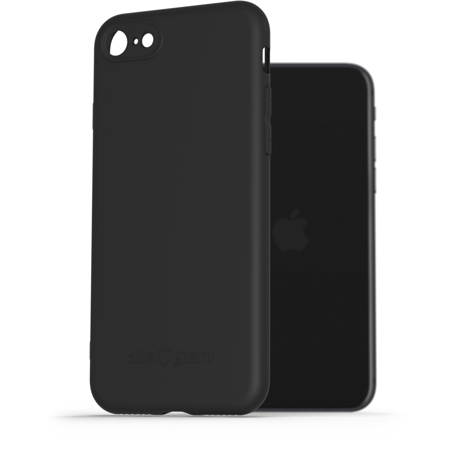 AlzaGuard Matte iPhone 7/8/SE (2020)/SE (2022) fekete TPU tok (AGD-PCT49B)
