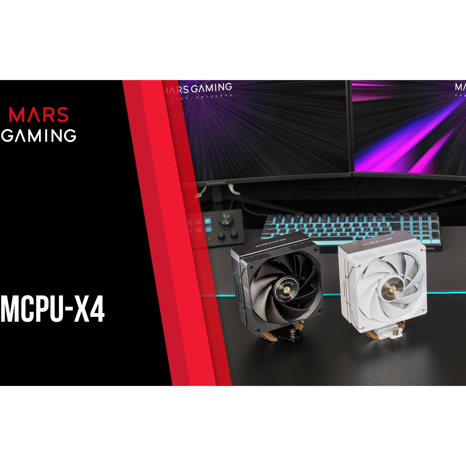Tacens Mars Gaming MCPU-X4 Processzor Hűtő 120mm Fekete (TACMARS-MCPUX4)