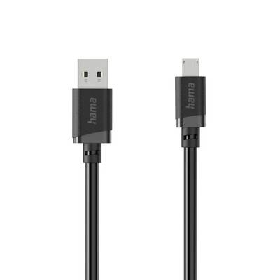 Hama 00201804 USB-kabel USB 2.0 2 m USB A Micro-USB B 0,48 Gbit/sek. Sort