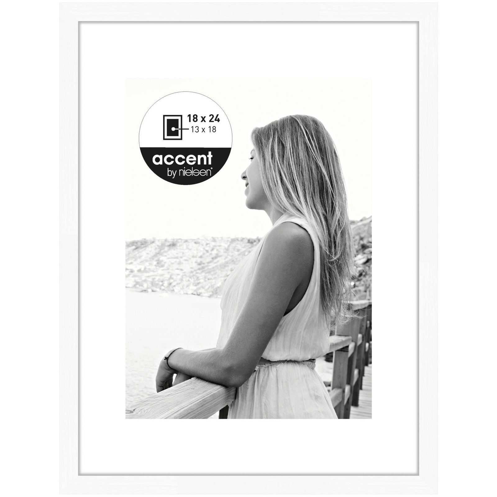 Nielsen 1134001 Aura 18x24 Képkeret - Fehér (1134001)