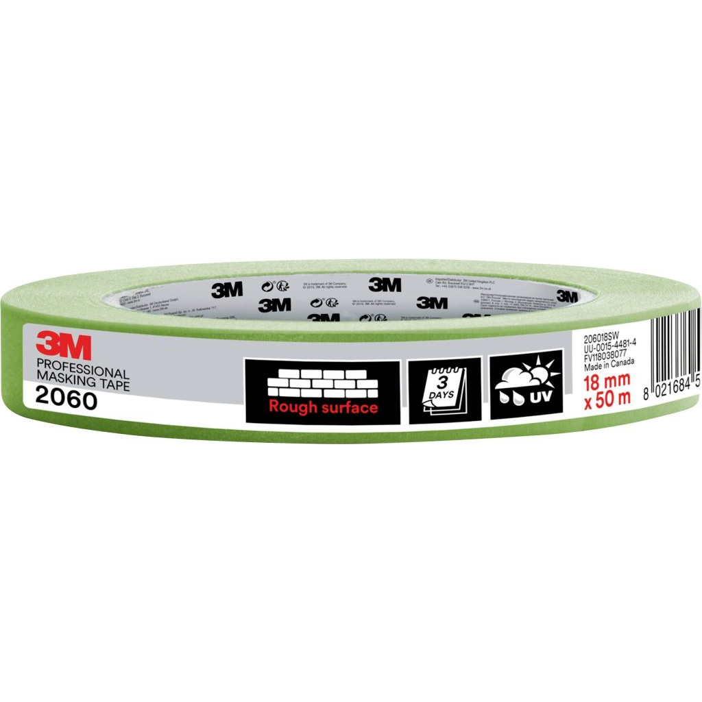 3M PT206018 festő maszkolószalag világoszöld, 50 m x 18 mm (PT206018)