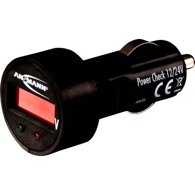 Szivargyújtós akkufeszültségmérő 12/24V Ansmann PowerCheck (1900-0019)