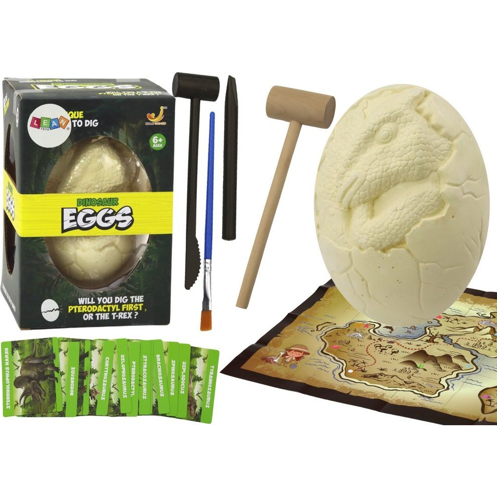 Lean Toys Dinoszaurusz Tojás Fosszilis Ásatás Régész 12 Dinoszaurusz xXL Kiegészítők (17938)