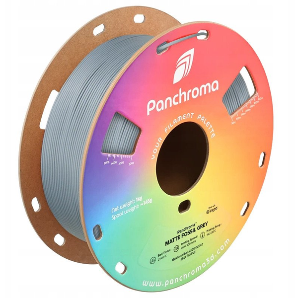 Polymaker CA04020 Panchroma™ Matte 3D nyomtatószál PLA műanyag Matt, alacsonyabb műanyag tartalom 1.75 mm 1000 g Fossil Grey, Szürke 1 db